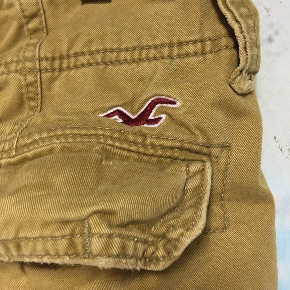 Vintage Hollister Khaki Cargo Shorts 28 - Picture 7 of 7